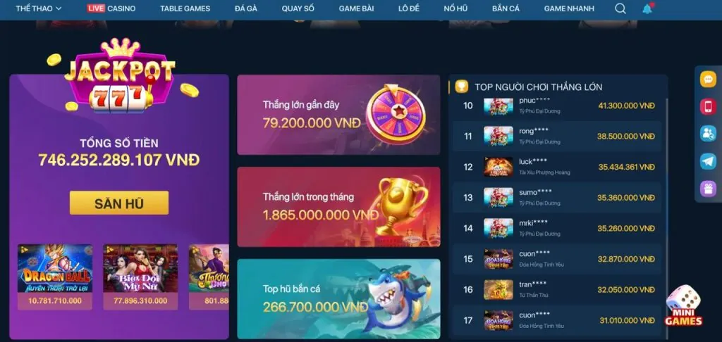 Bộ sưu tập trò chơi slot đa dạng và hấp dẫn tại fu88 ios